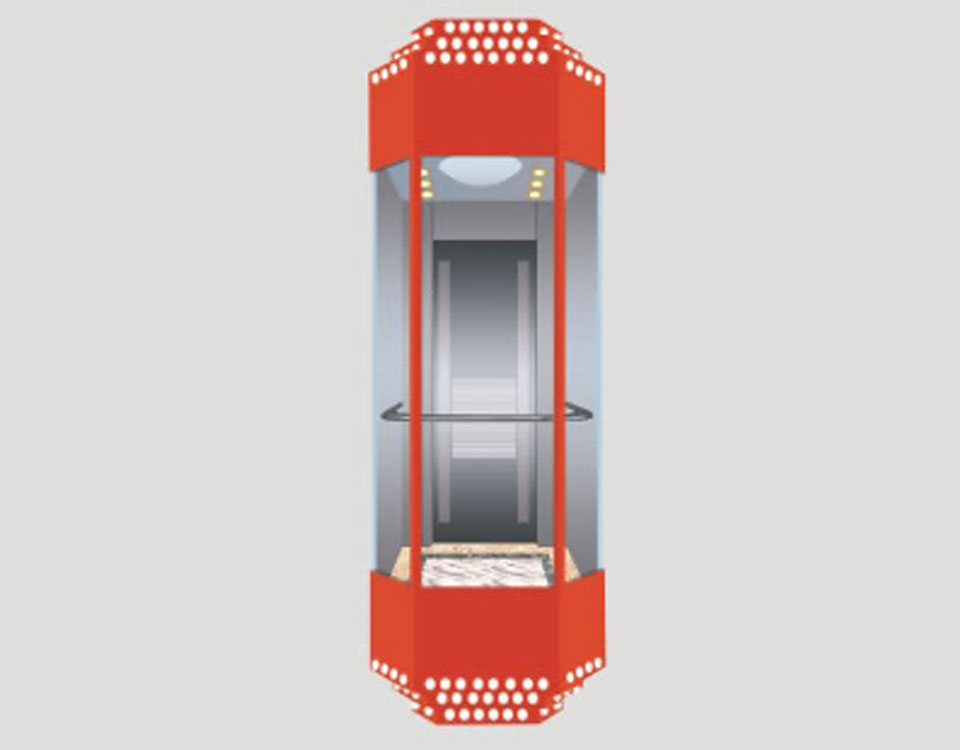 觀(guān)光梯標(biāo)配轎廂JTL-O-012